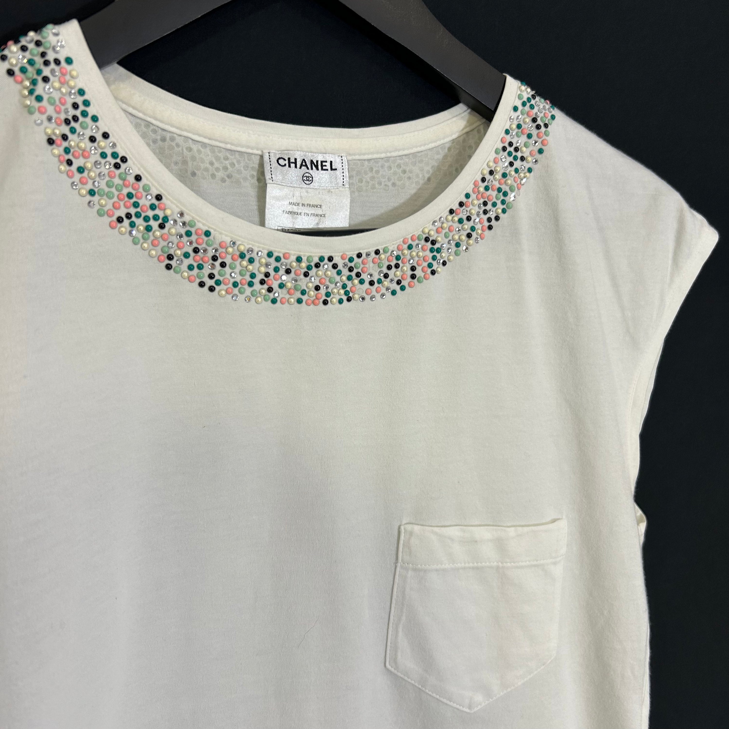 Chanel - Perlen-Top