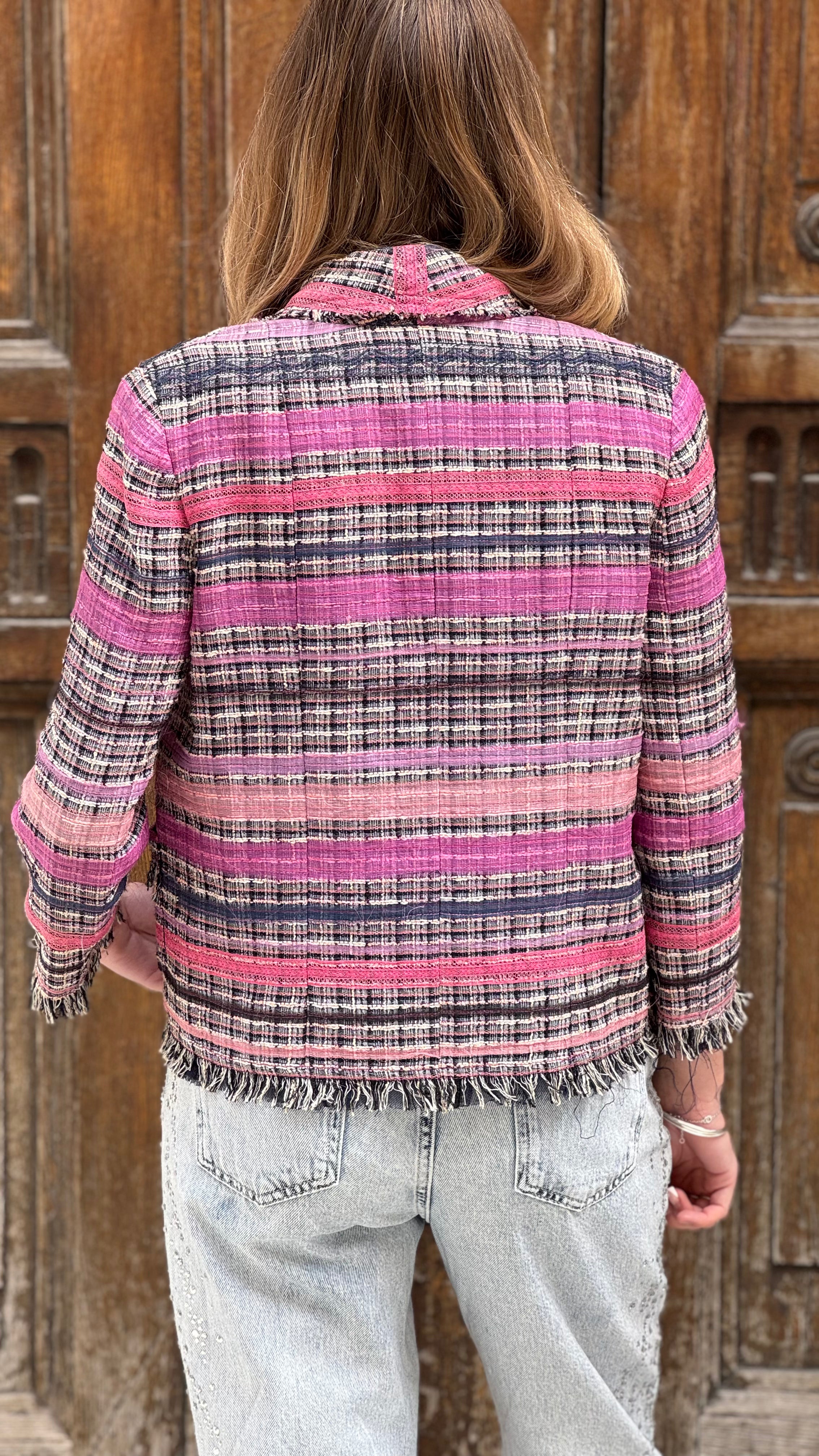 Chanel - Giacca in tweed destrutturata T.38
