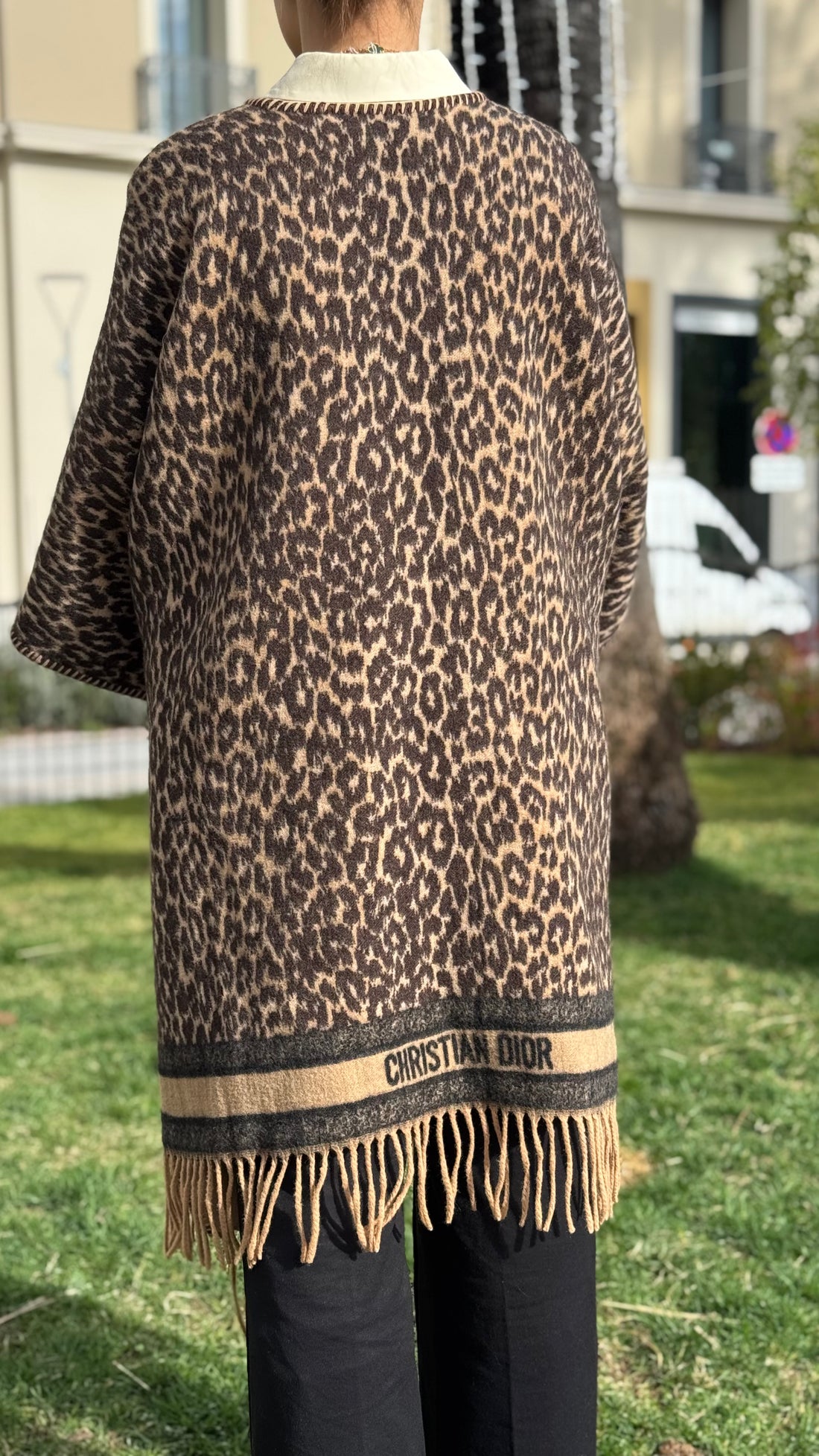 Dior - Poncho in lana e cashmere