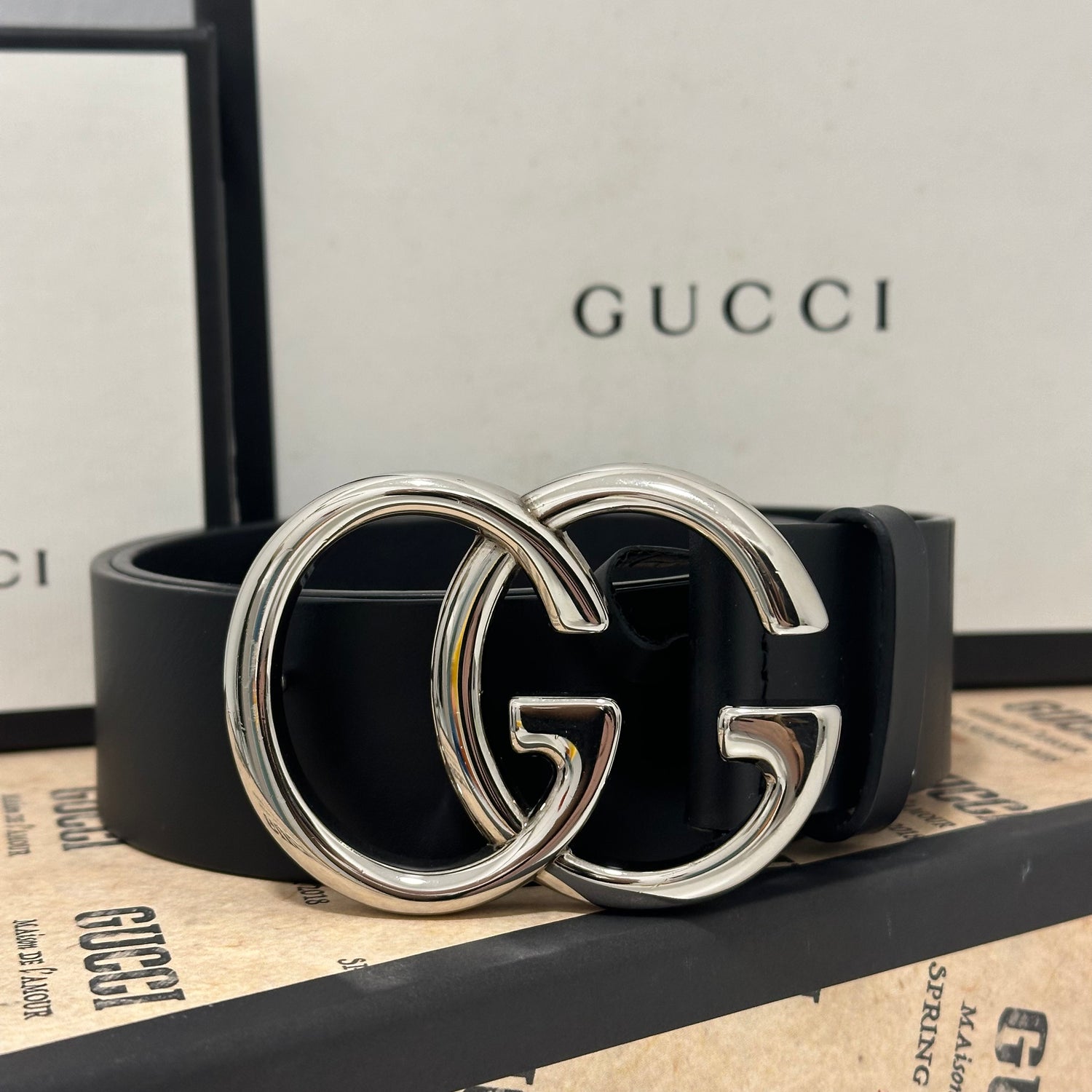 Gucci GG Marmont Les Folies d Eugenie belt