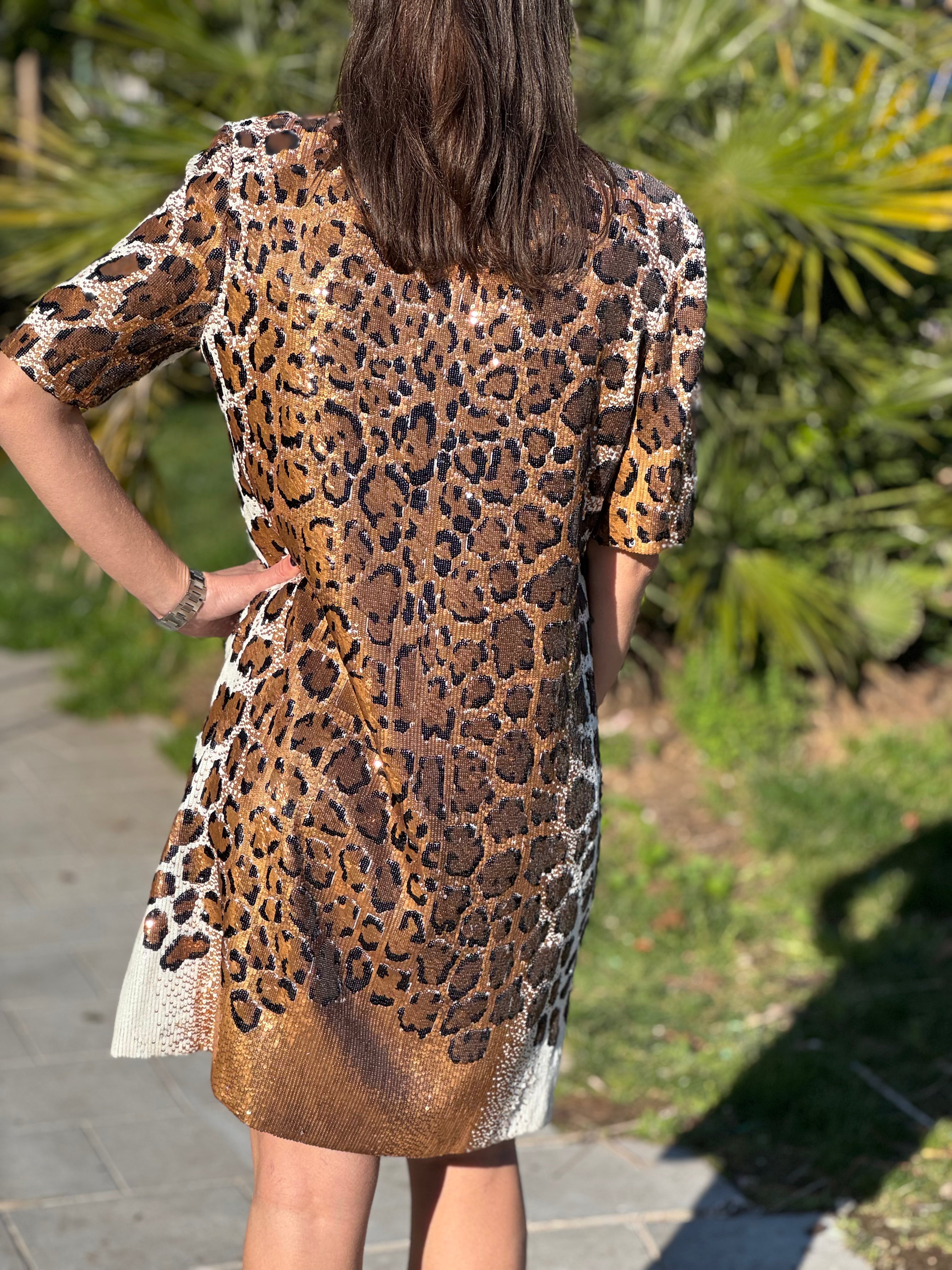 Louis Vuitton - Robe en sequins T.40