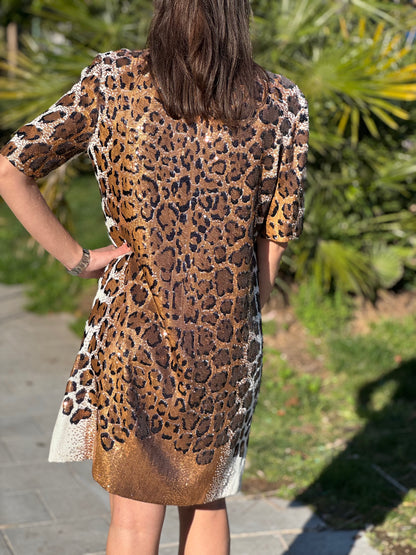 Louis Vuitton - Robe en sequins T.40