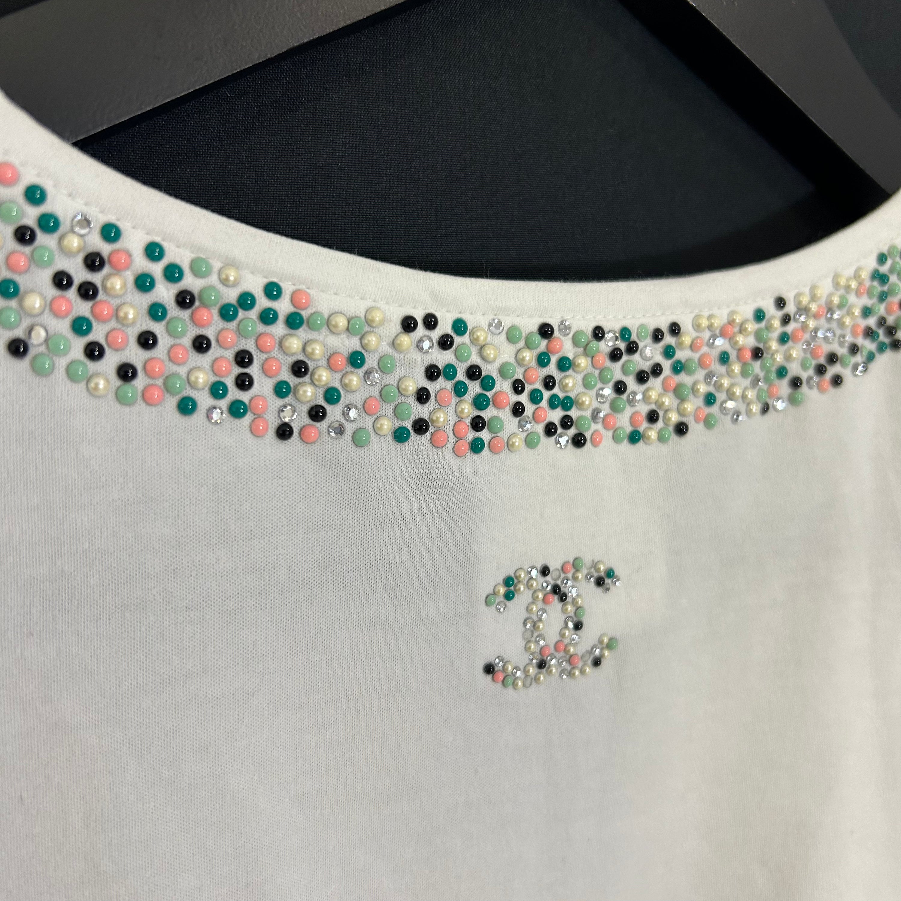 Chanel - Perlen-Top