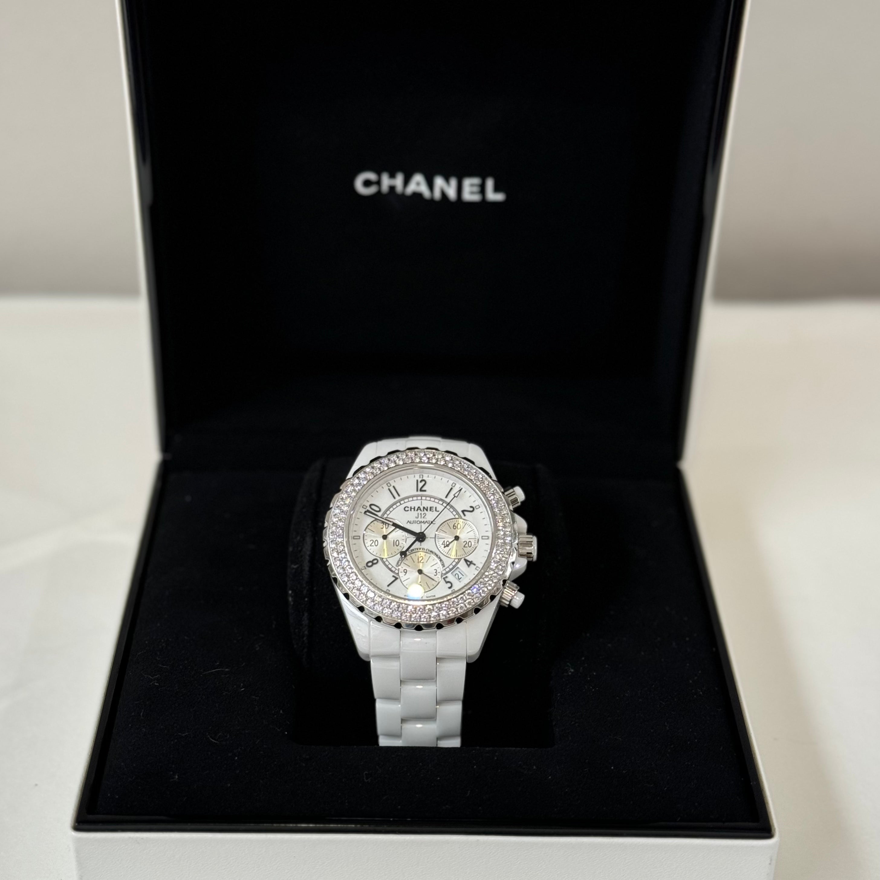 Chanel - J-12 Chrono Diamant-Uhr