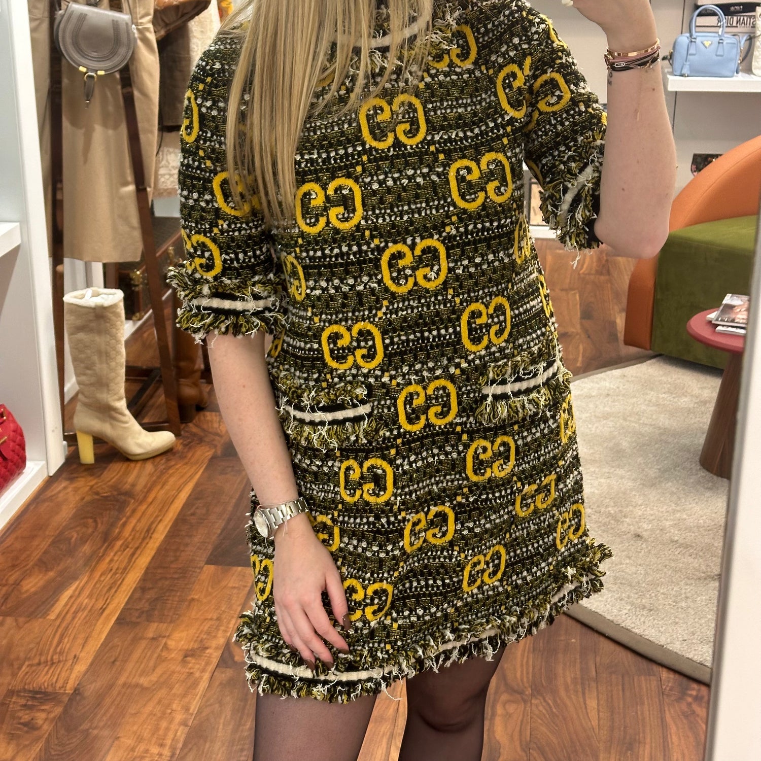 Gucci Kleid mit GG Monogramm