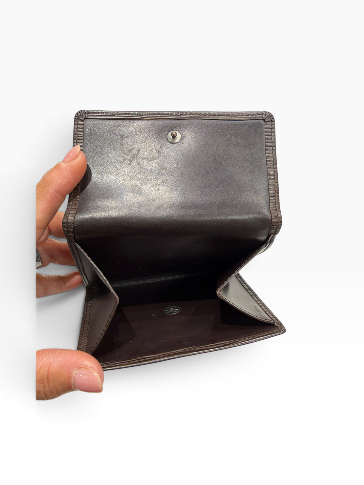 Louis Vuitton : portefeuille Modèle-Bifold Coin Pocket chocolat
