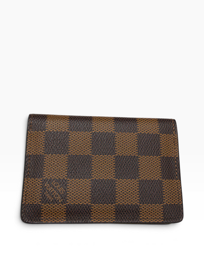 Louis Vuitton - porte cartes toile damier ébène