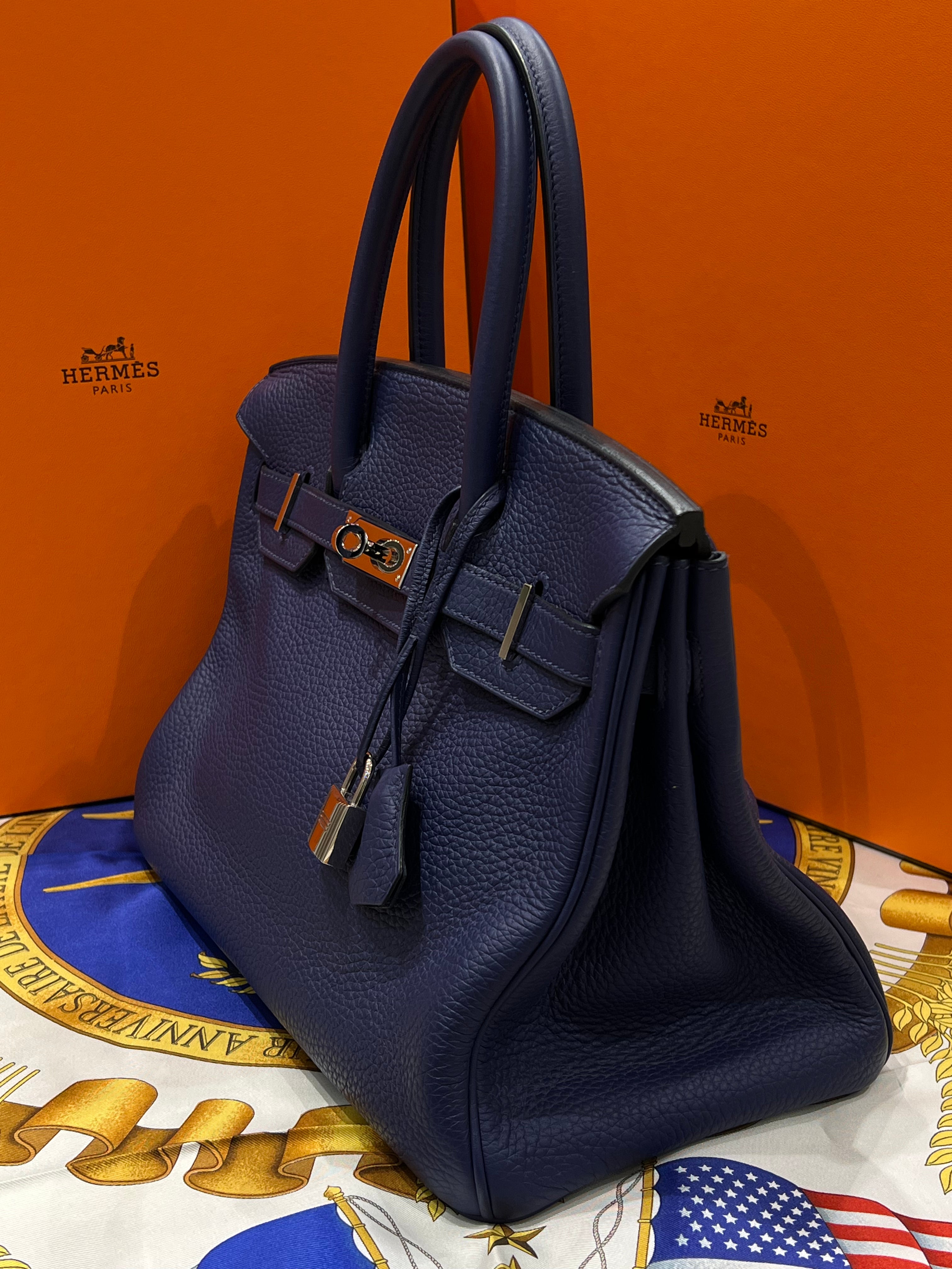 Hermès - Birkin 30 Togo bleu encre