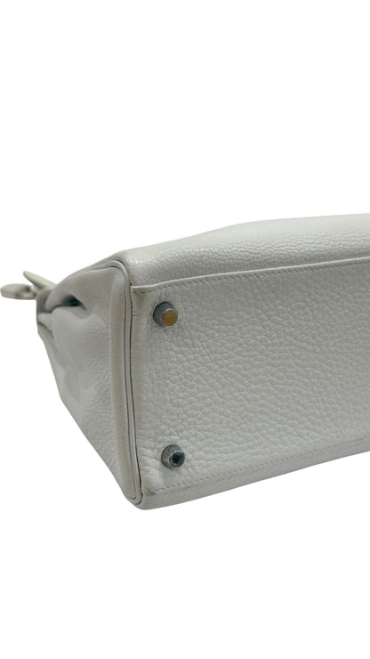 Hermès - Sac Kelly 32 Togo Blanc