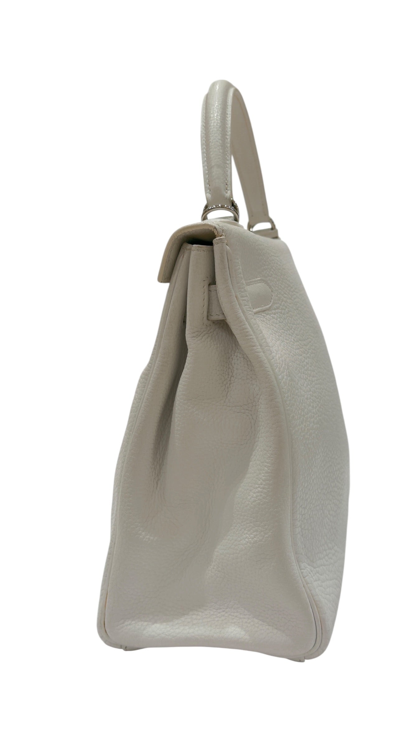 Hermès - Kelly 32 bag in White Togo leather
