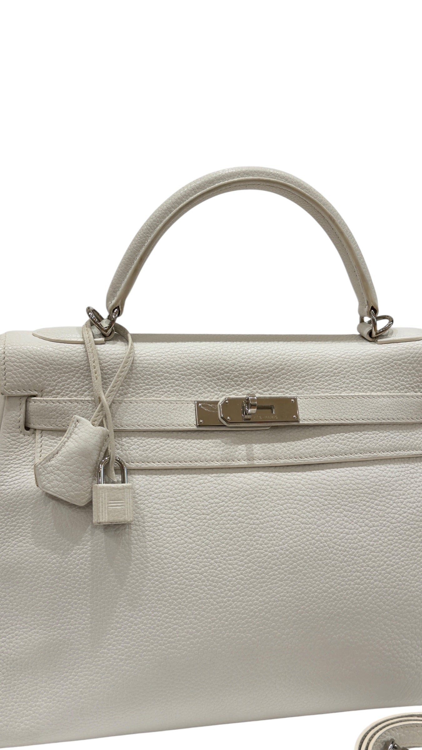 Hermès - Kelly 32 bag in White Togo leather