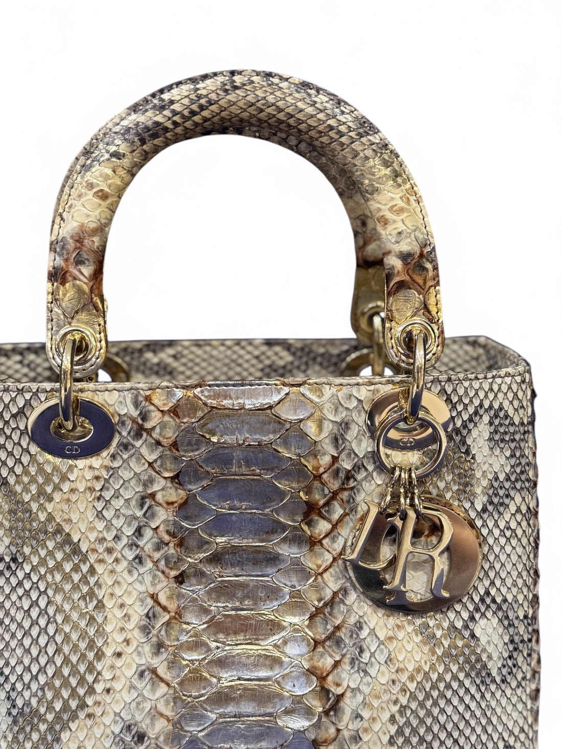 Dior - Sac Lady Dior Python M.M