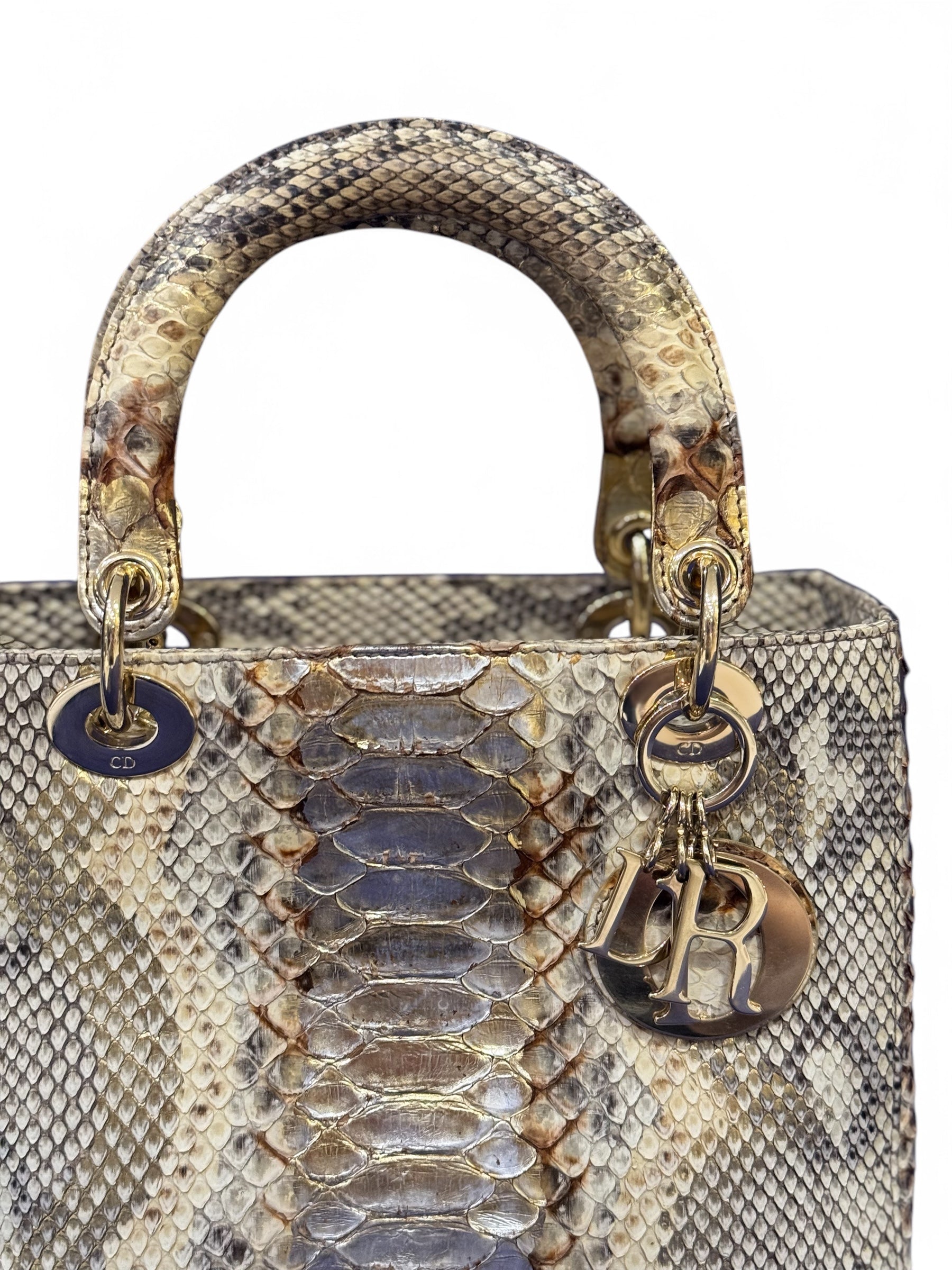 Dior - Sac Lady Dior python M.M