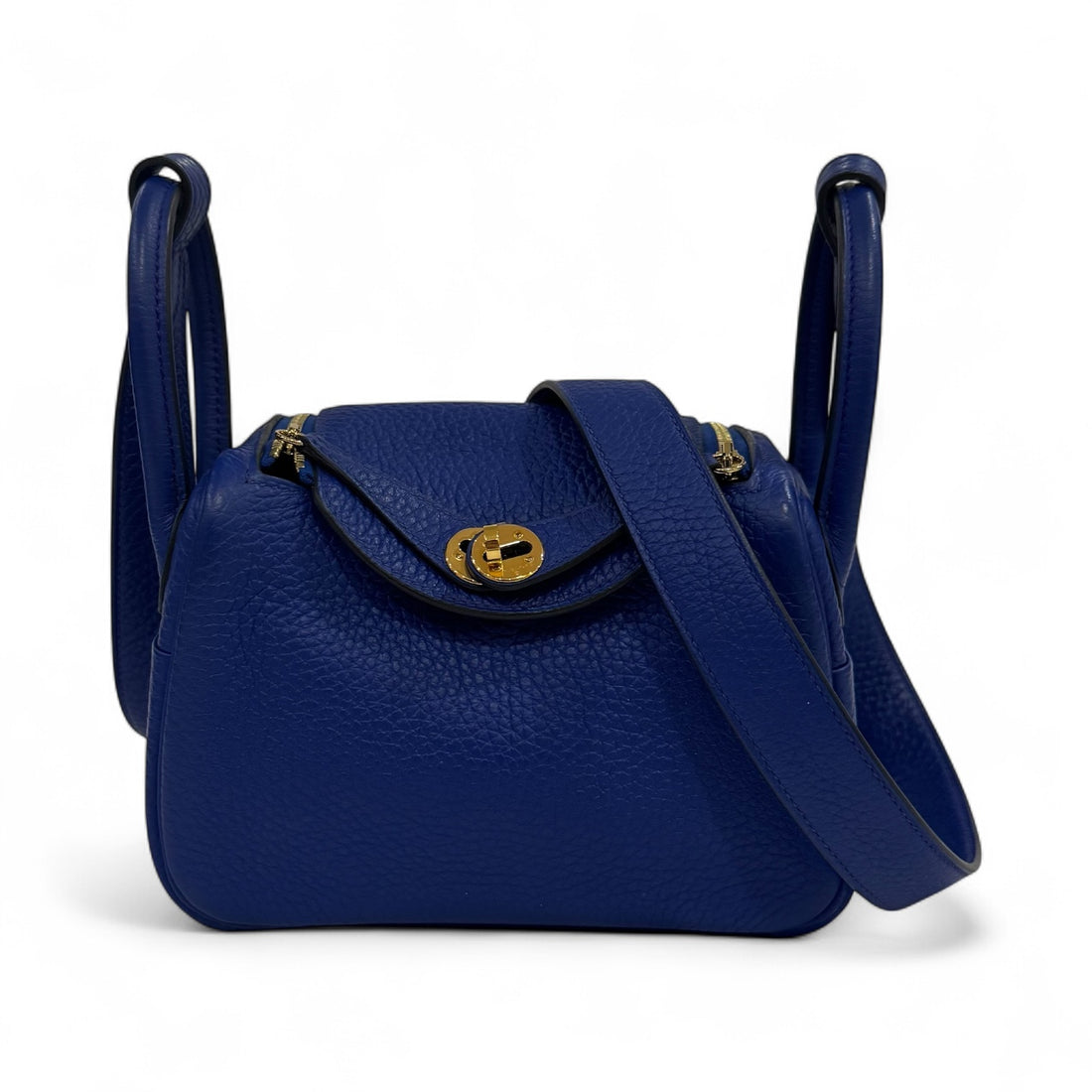 Hermès - Mini Lindy bleu royale
