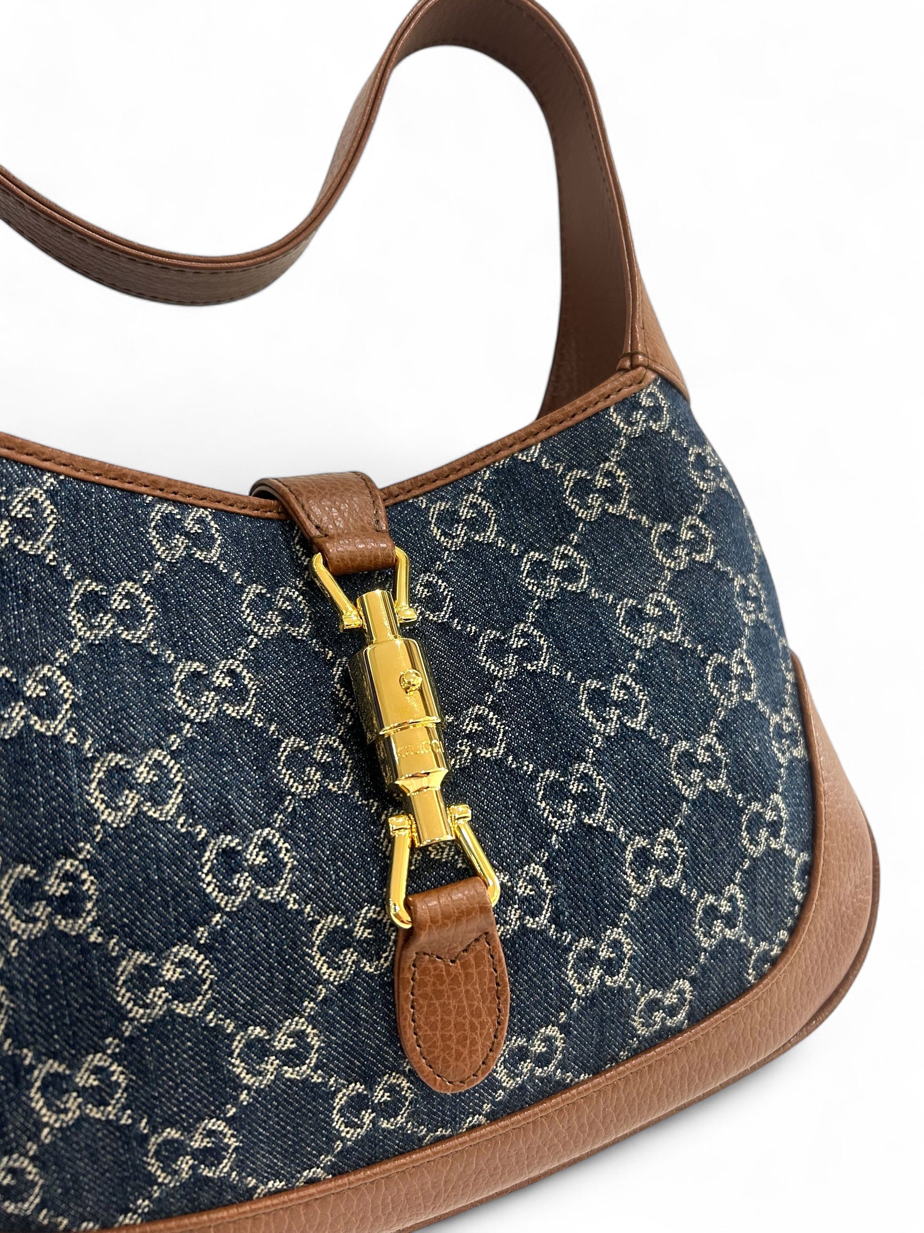 Gucci - Jackie-Tasche aus mittlerem Jeansstoff