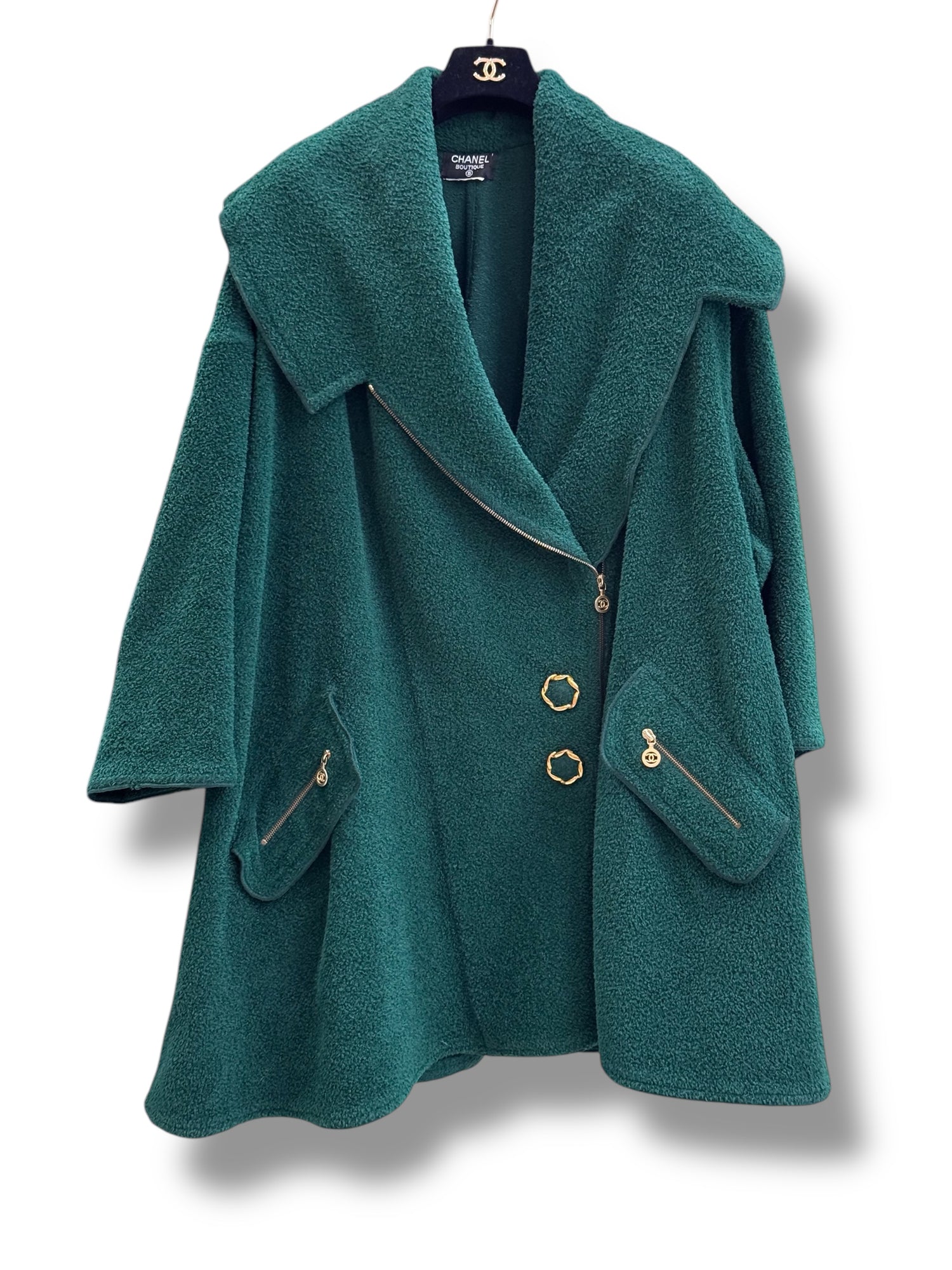 Chanel - Manteau T.40 en bouclette