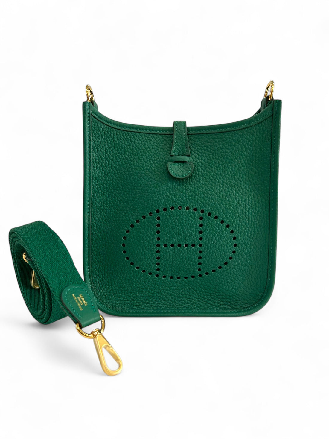Hermès - Sac Évelyne 16 vert moyen