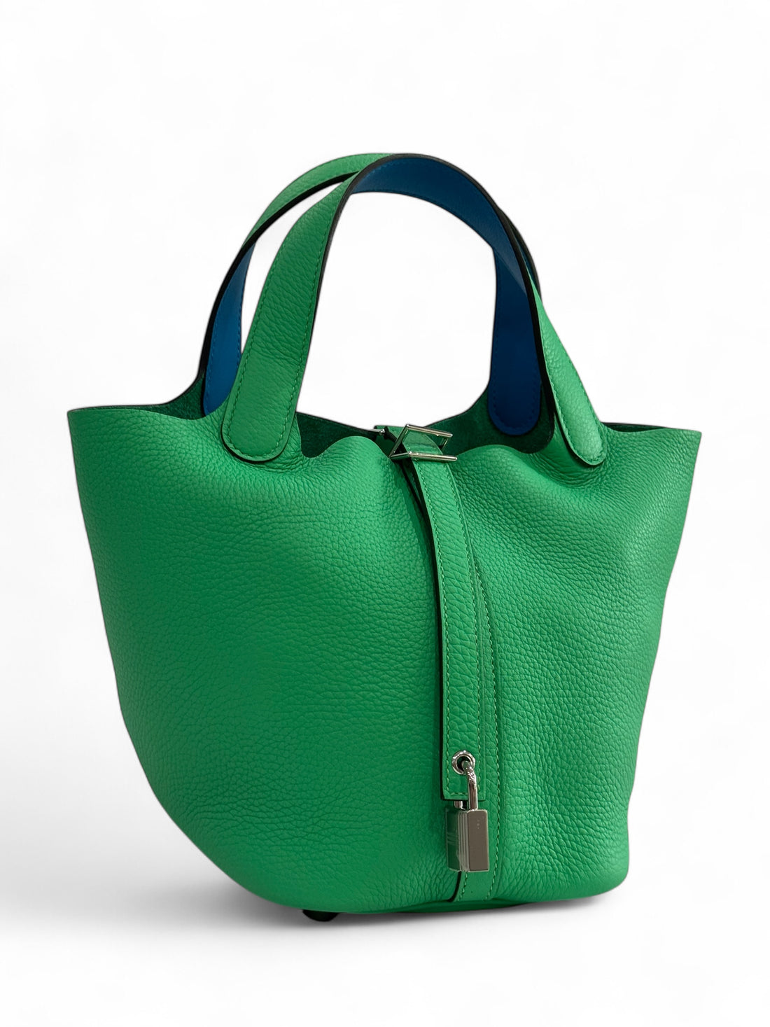 Hermès - Sac Picotin 18 vert Comics / bleu Frida