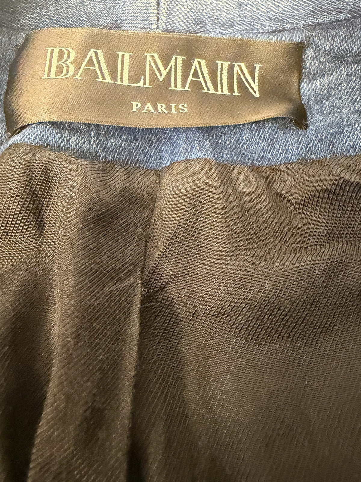 Balmain: Denim blazer