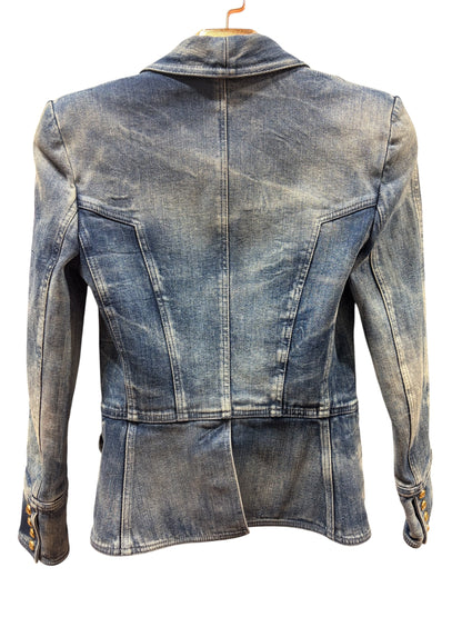 Balmain : Blazer Denim
