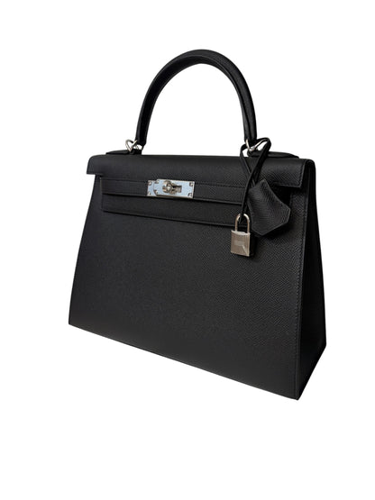 Hermès - Sac Kelly 28 Epsom sellier noir