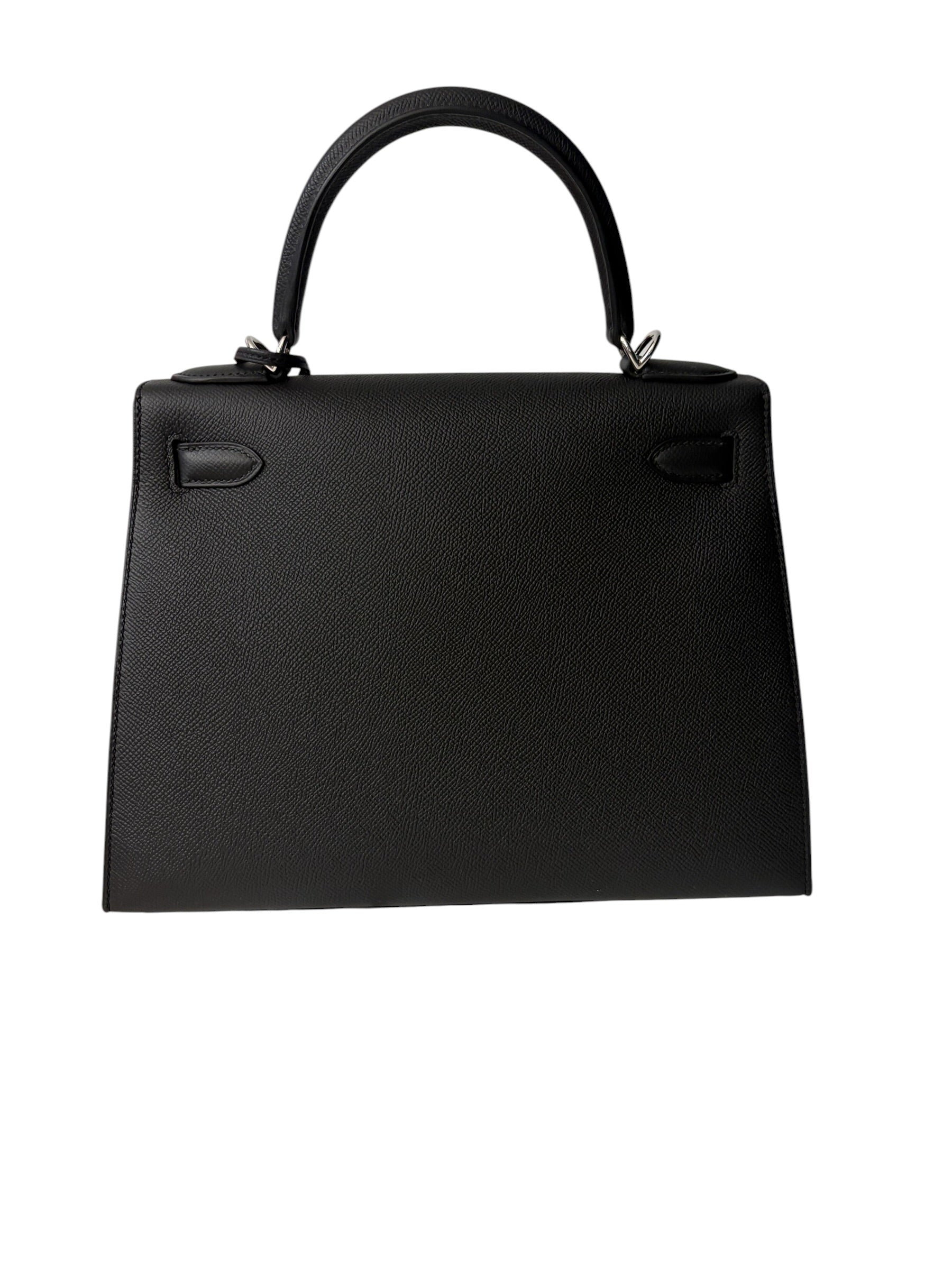 Hermès - Sac Kelly 28 Epsom sellier noir