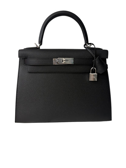 Hermès - Sac Kelly 28 Epsom sellier noir