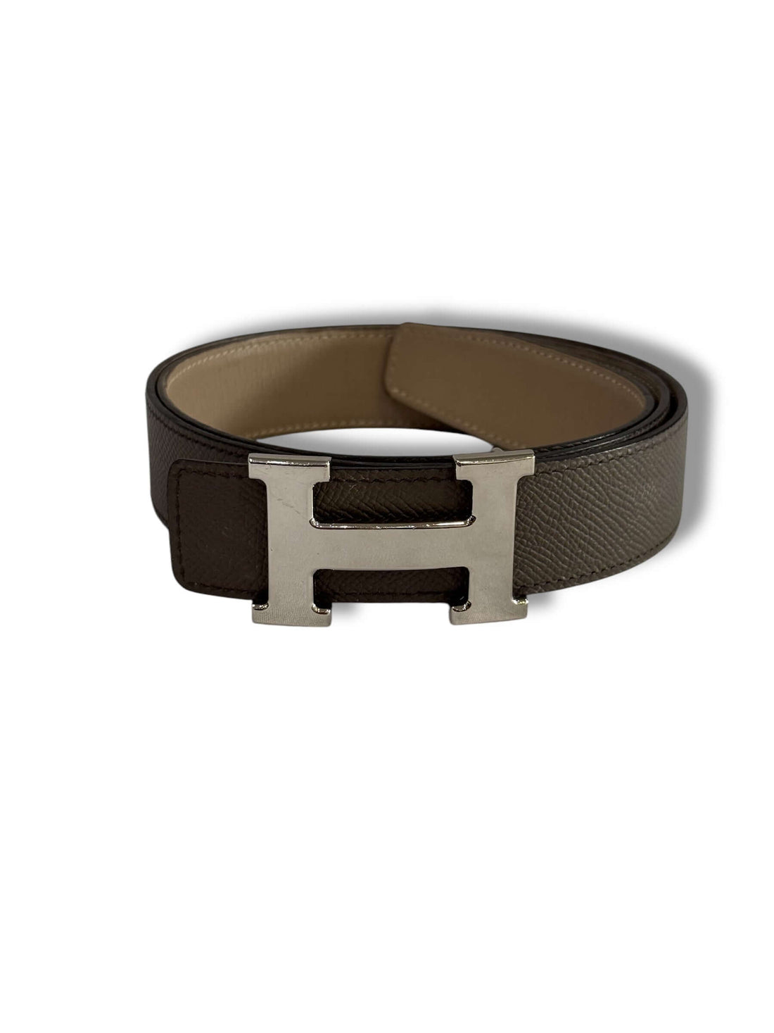 Hermès - Ceinture H réversible T. 90
