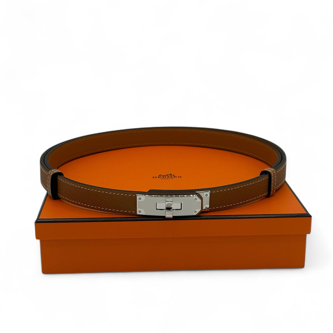 Hermès - Ceinture Kelly palladium