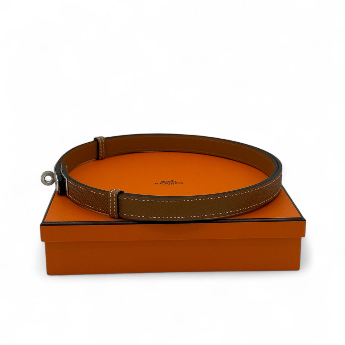 Hermès - Ceinture Kelly palladium