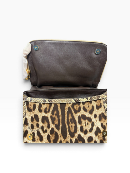 Dolce Gabbana - Sac léopard et python