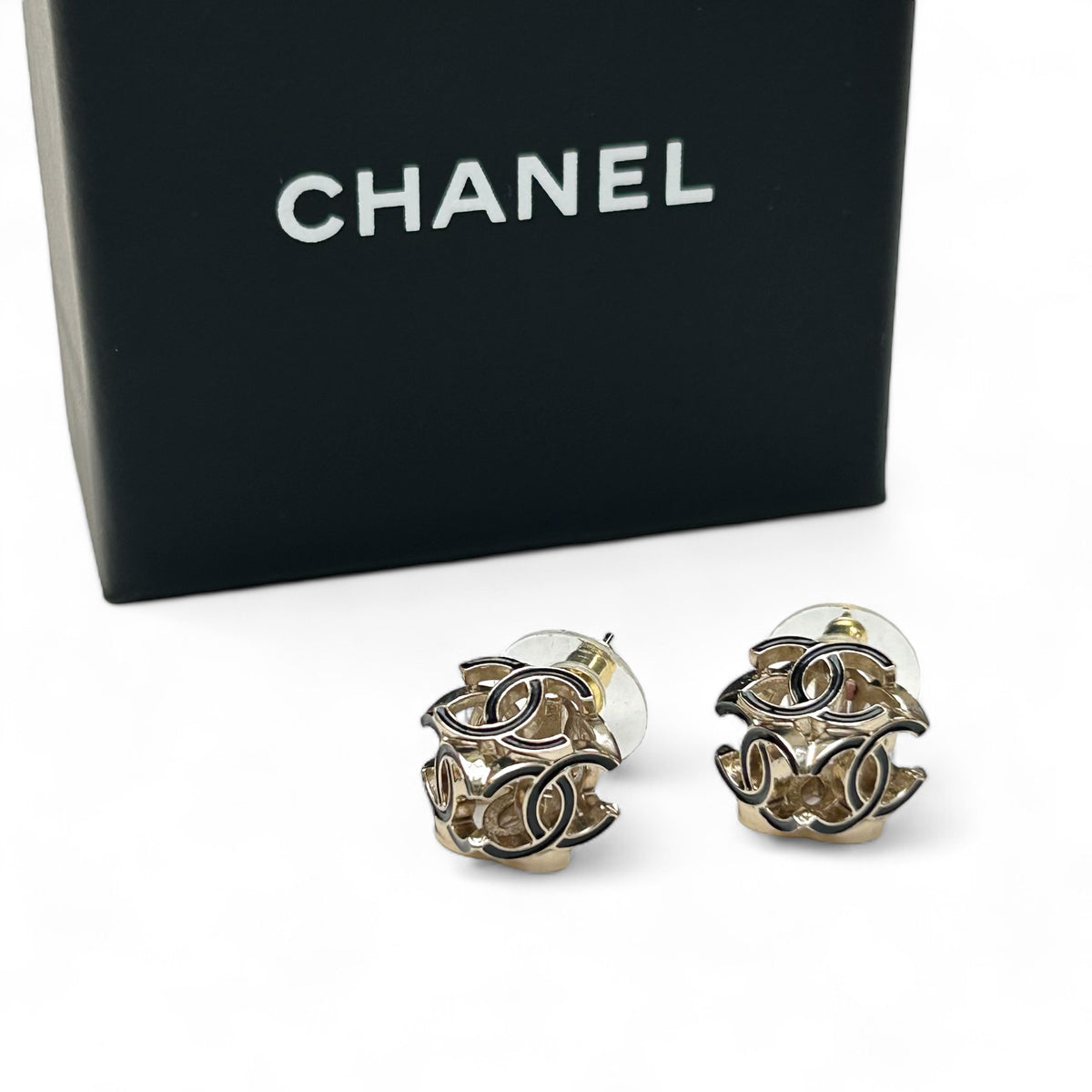 Chanel - Square Earrings