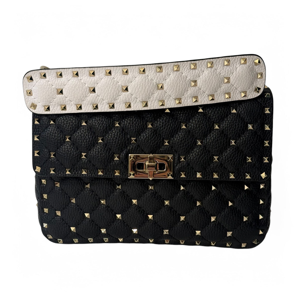 Valentino - Rockstud-Tasche schwarz und weiß