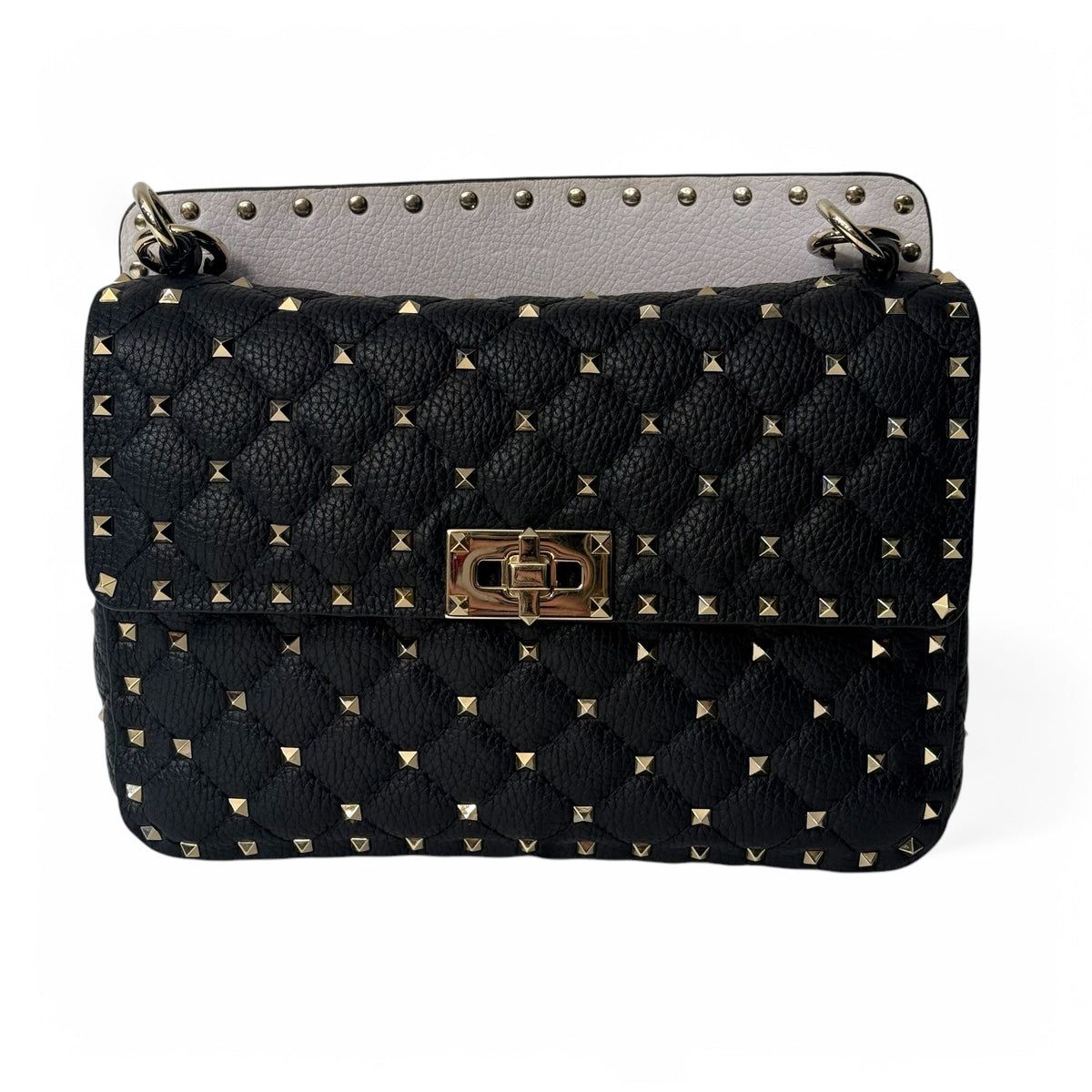 Valentino - Rockstud-Tasche schwarz und weiß