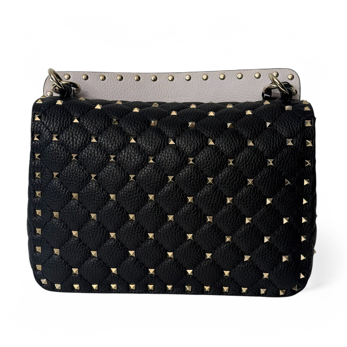Valentino - Rockstud-Tasche schwarz und weiß