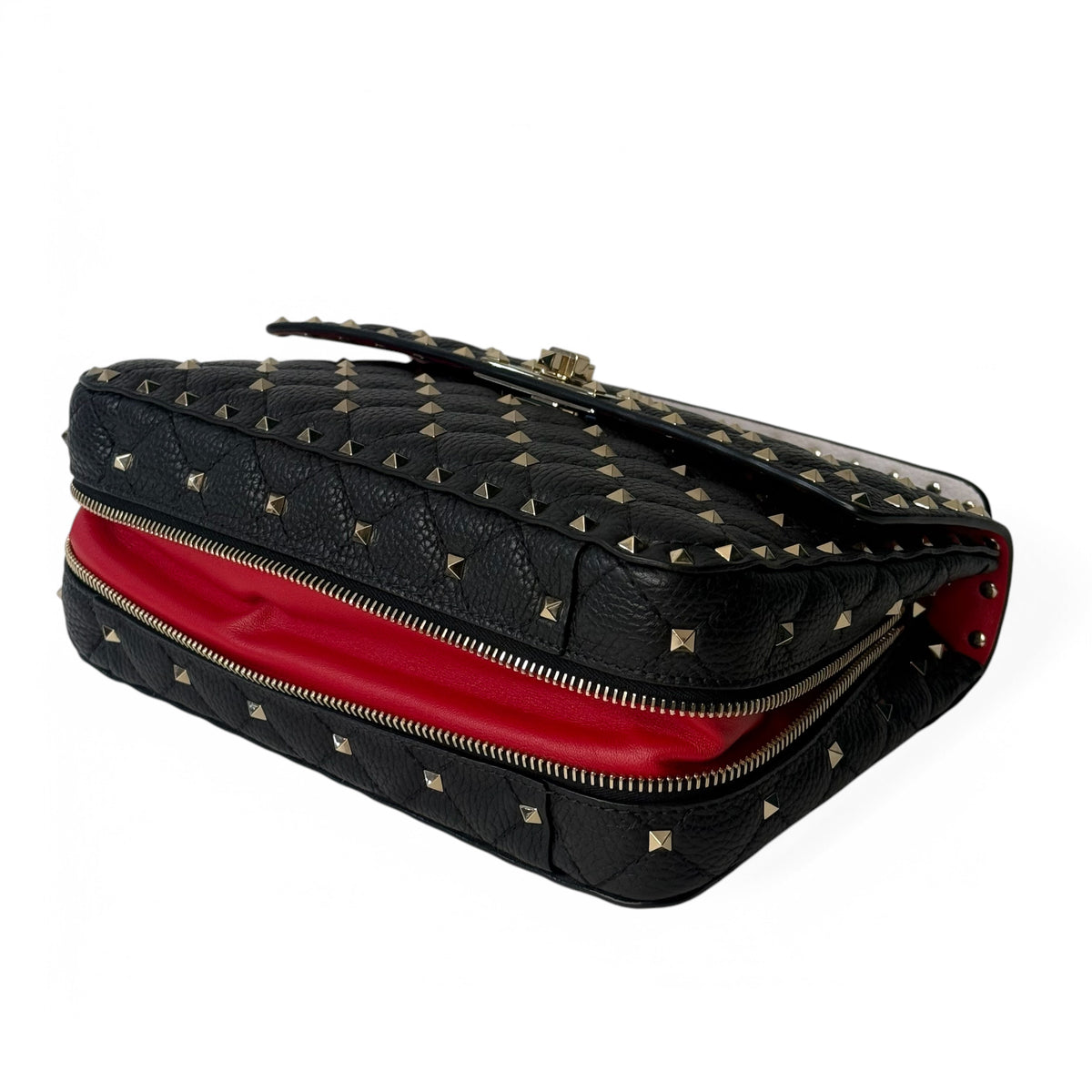 Valentino - Rockstud-Tasche schwarz und weiß