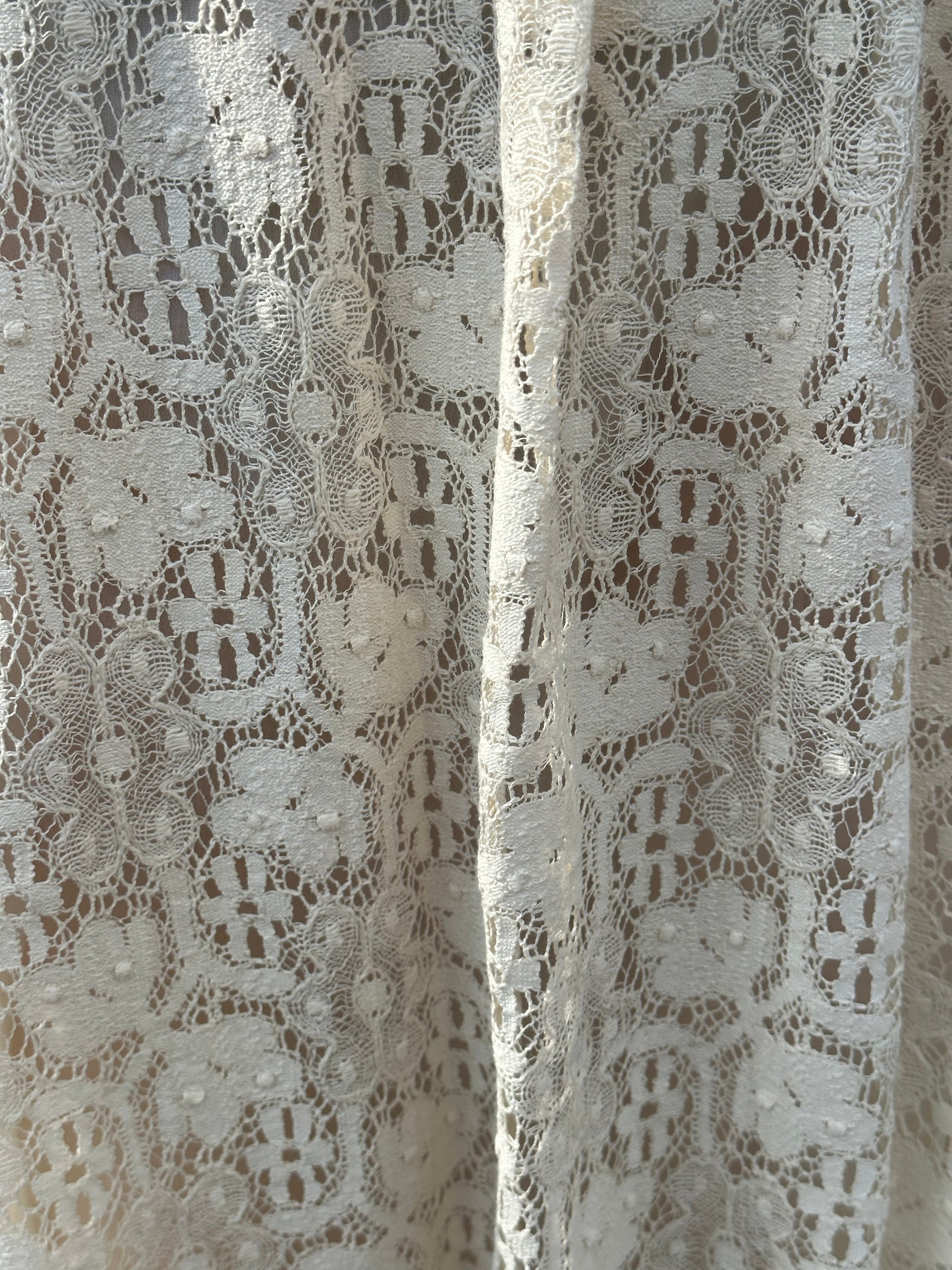 Dior - Long lace skirt