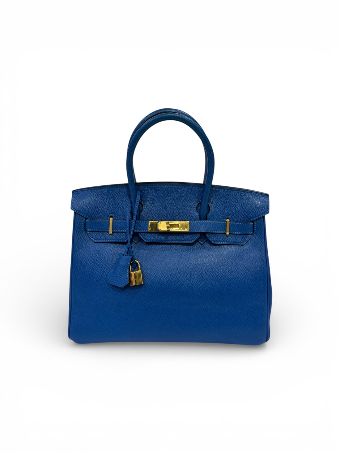 Hermès - Sac Birkin 30 Bleu de France