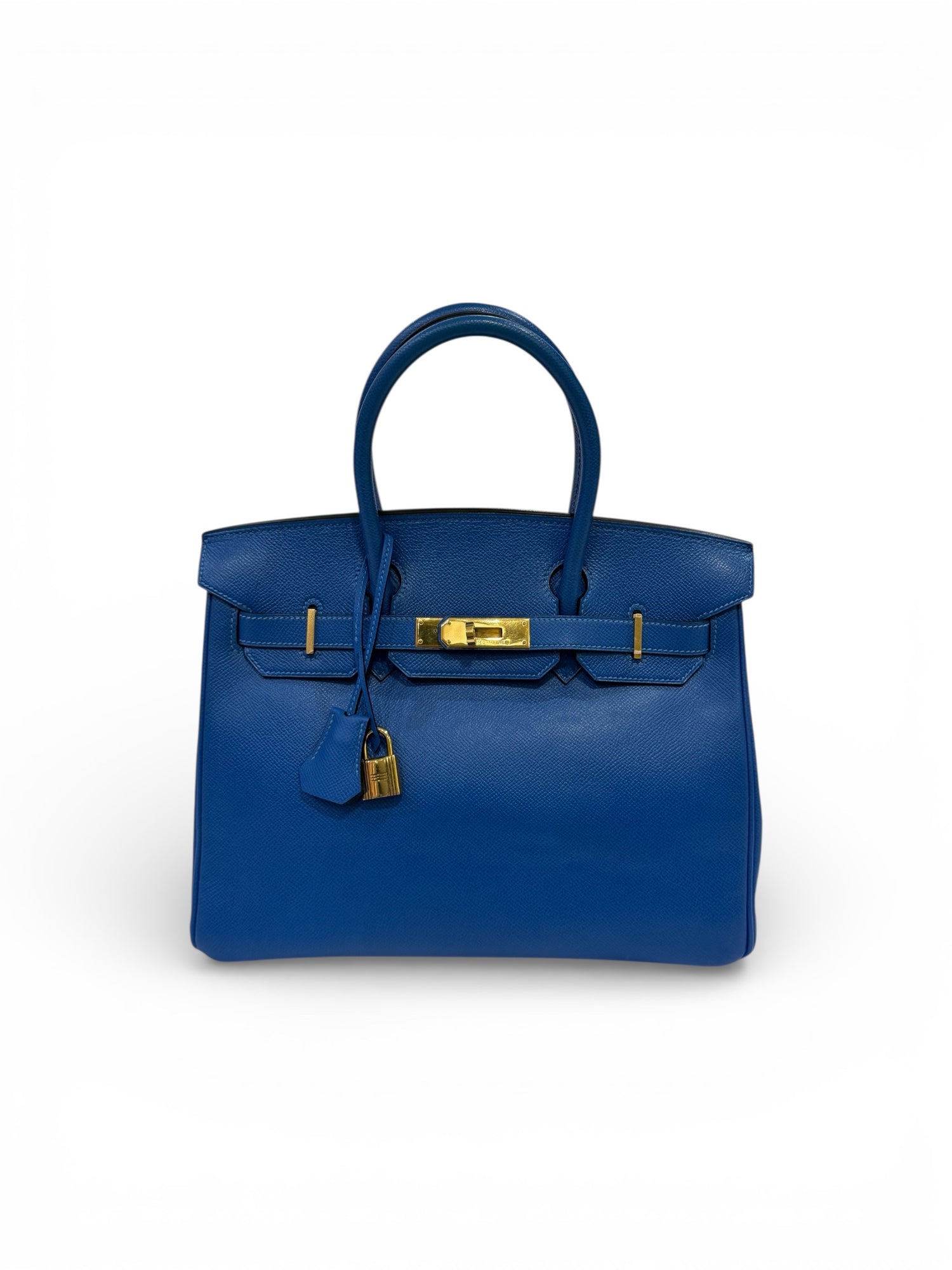 Hermès - Sac Birkin 30 Bleu de France