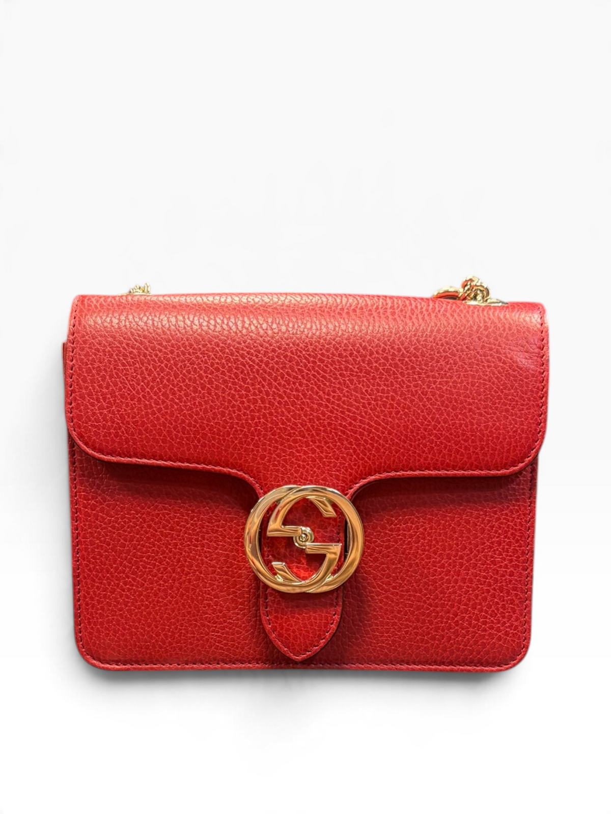 Gucci - Sac Interlocking rouge