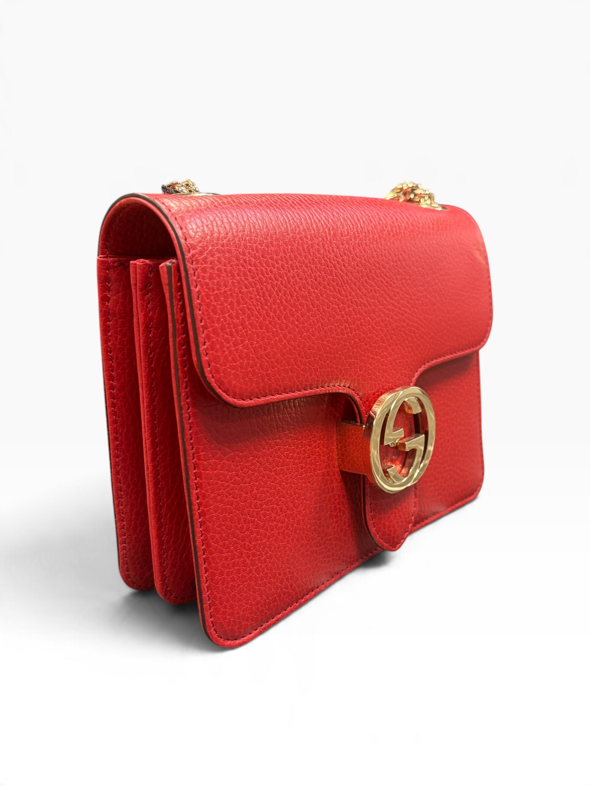 Gucci - Sac Interlocking rouge