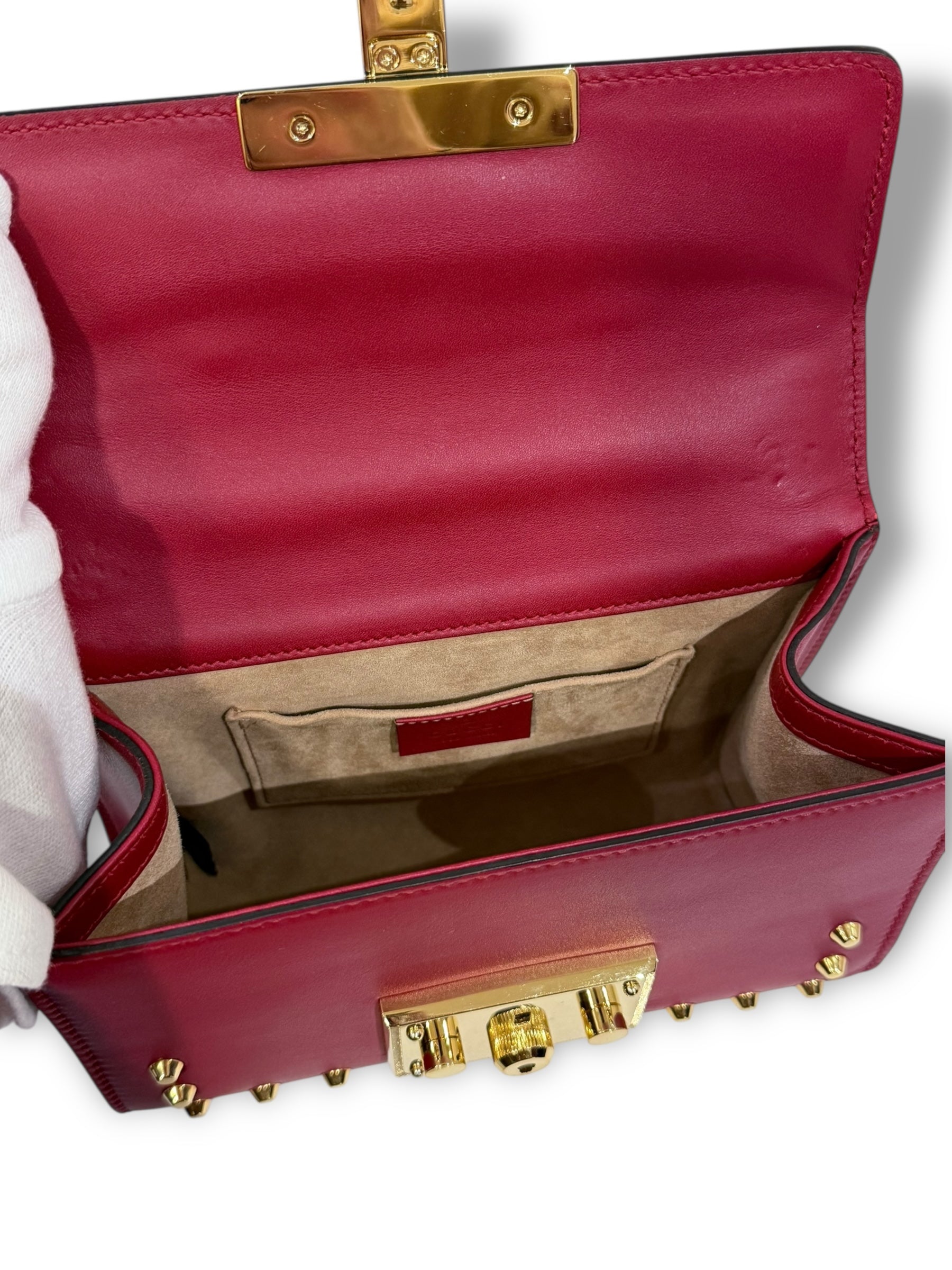 Gucci - Borsa Padlock con perle madreperlacee