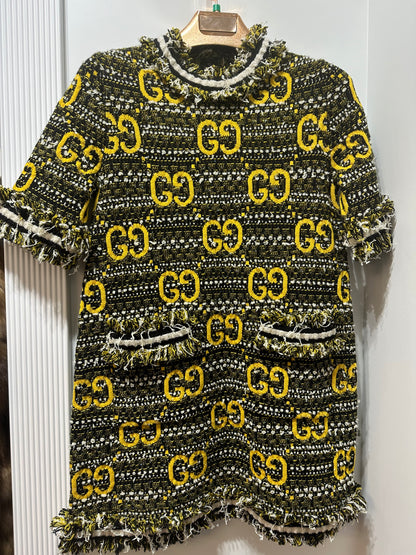 GUCCI グッチ GG モノグラム ニット スカート グッチ - GG モノグラム ドレス Les Folies d'Eugenie