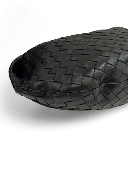 Bottega Veneta - Sac Jodie petit cuir intrecciato noir