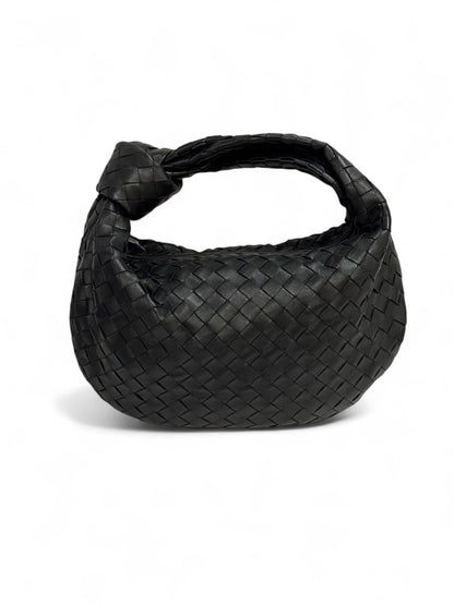 Bottega Veneta - Sac Jodie petit cuir intrecciato noir