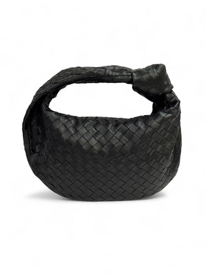 Bottega Veneta - Sac Jodie petit cuir intrecciato noir