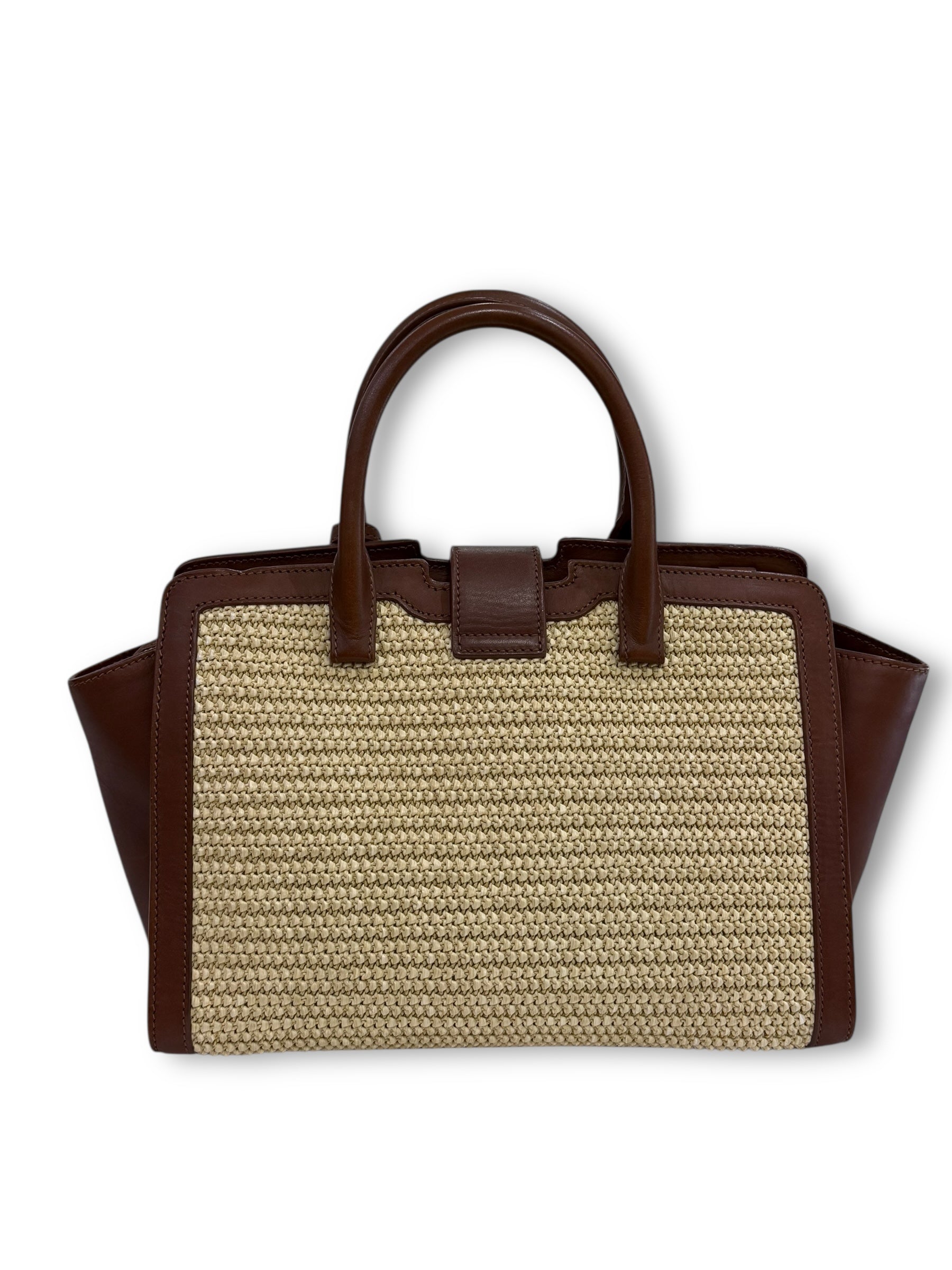 Saint Laurent - Borsa Downtown in rafia