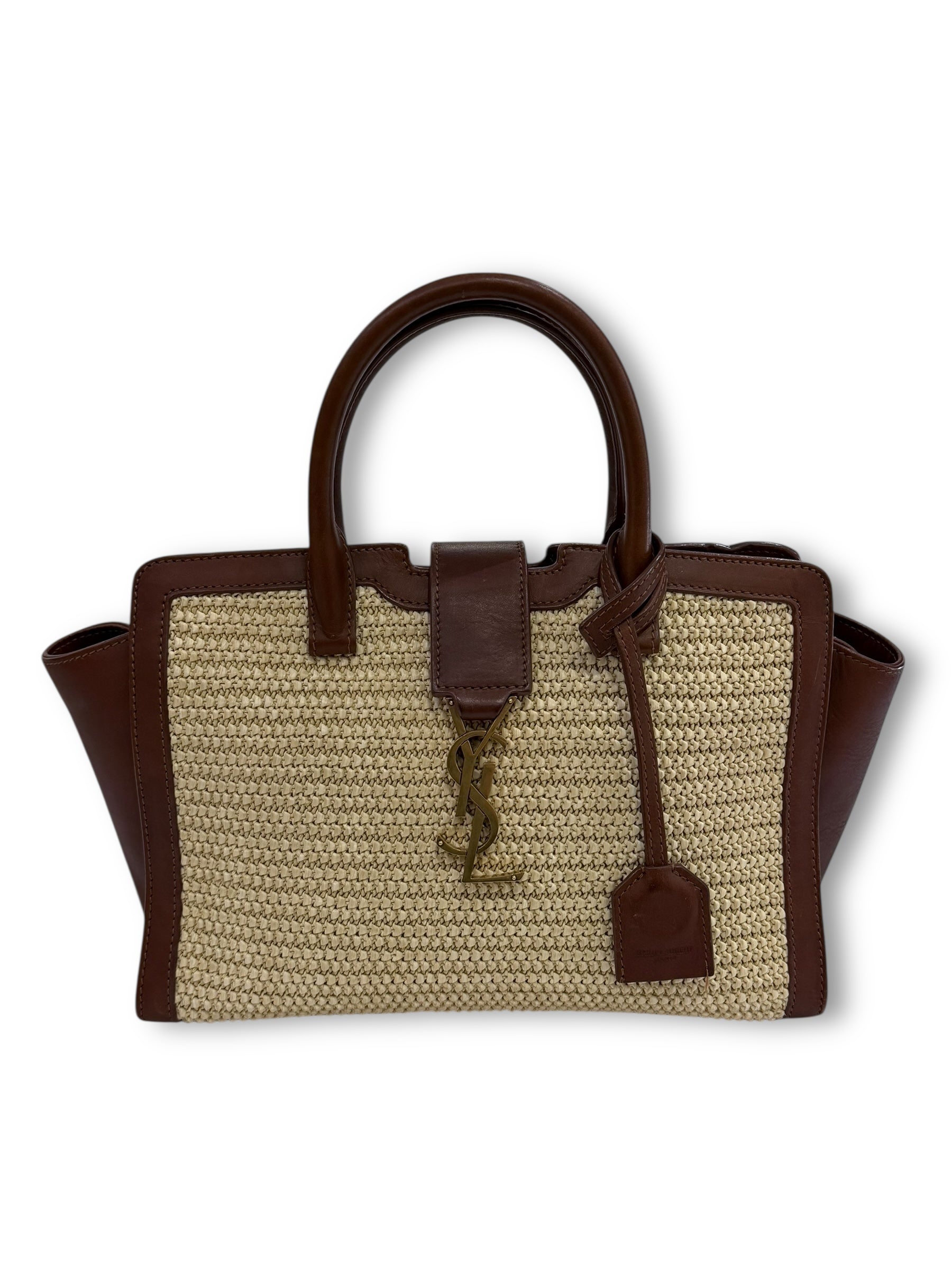 Saint Laurent - Borsa Downtown in rafia