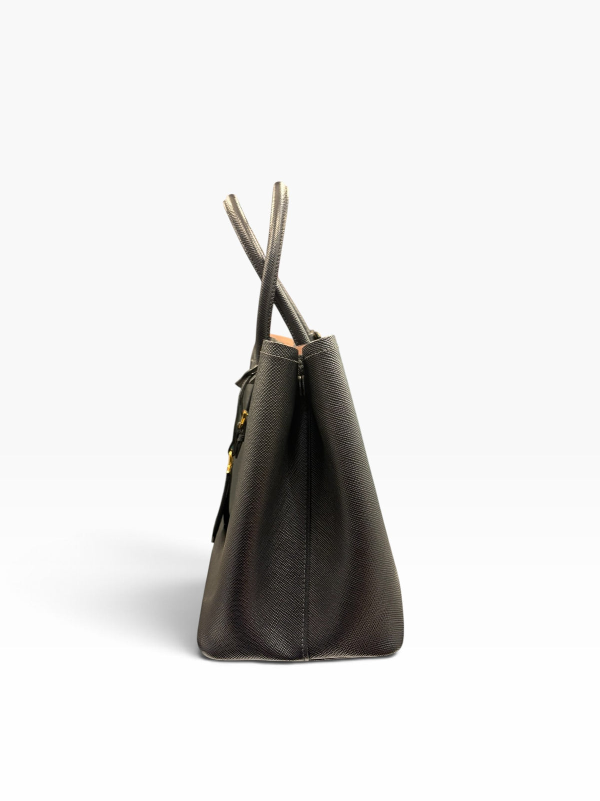 Prada- Sac Cabas Double Saffiano noir
