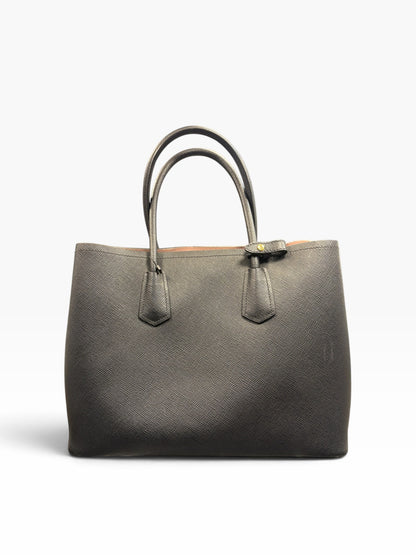 Prada- Sac Cabas Double Saffiano noir